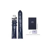 Синий синий, застежка-бабочка, серебряная.