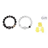 Браслет с бусинами "Лев", 1 пара