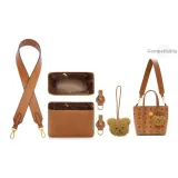 [Коричневый набор из 4 шт.] Флисовая подкладка + Износостойкая пряжка + Широкая лямка + Подвеска в виде медвежонка