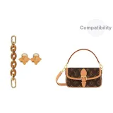 [Акриловый комплект из двух частей] Коричневый акрил, удлинитель цепи 15 см + износостойкая пряжка