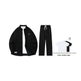 Комплект (Черный топ + Черные штаны) (Включает рубашку с коротким рукавом)