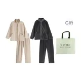 64138 Бежевый Абрикос-74138 Графитовый Серый [Сумка для покупок]