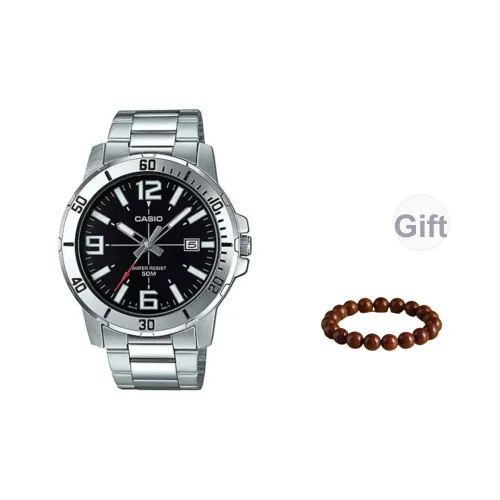 CASIO Кварцевый механизм Мужские часы Черный циферблат