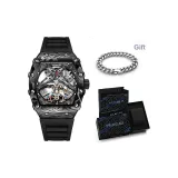 Черный ремешок [В комплекте с кубинским браслетом]