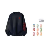 Флисовая подкладка, темно-синий, красный (в комплекте с случайной куклой, сувенирами и украшениями, 1 размер, 591)