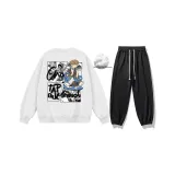 177 White (Свитшот с флисовой подкладкой) + Black