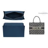 Dior Tote Large Dark Blue Plush Liner [Сумка не включена]