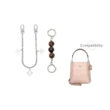 [Серебряный] Амбра Жемчужный + Четырехлистный Клевер Декоративная Цепь 30 см