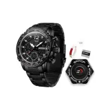 Стальной браслет, черного цвета