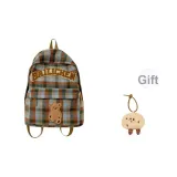 Кофейно-синий в клетку