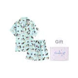 Мятный манбо Pure Короткий 100% хлопок Звезда Клетка