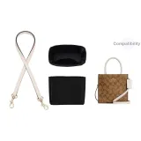 Coach Cally 17 Экрю Плечевой ремень 65 см + Черная нейлоновая подкладка 14,5 см