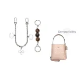 [Серебряный] Амбра Жемчужный + Лунный Декоративная Цепь 30 см