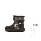 Коричневый [с флисовой подкладкой] [высококачественный, улучшенный, эксклюзивный] - носки, подарок, стиль