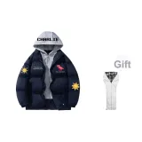 Темно-синий, синий (с серой клеткой, шляпа)