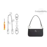 Клевер четырехлистный, декоративная цепочка 15 см + цепь-удлинитель 30 см (включает отвертку)