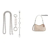 Белый жемчуг, цветовая схема, удлинительная цепочка + декоративная цепочка