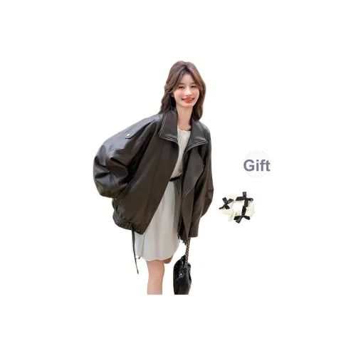 TURN UP Женские кожаные куртки