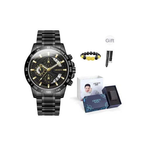 ABORNI Darth Vader Collection Кварцевый механизм Стальной ремешок Часы Унисекс Черный циферблат