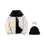 Белый камуфляж (включает черную вязаную шапку)