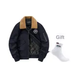 Темно-синий, синий, утеплённый + бренд, носки *1