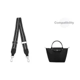 Черно-серебристый [Один] Регулируемый 90-149 см Через плечо Плечевой ремень