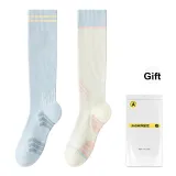 Синий + Экрю [Профессиональный Спортивный Anti-Slip ✅10A Антибактериальный Устойчивый к запахам]