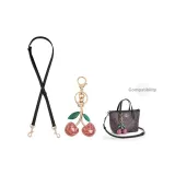 [Через плечо] Черный + Розовый кристалл Вишня Подвеска