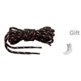 Slant Точка Шнурки для обуви - Черный и Оранжевый (В комплекте с Спортивными носками)