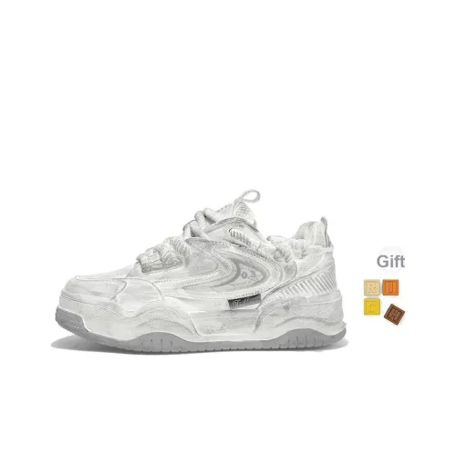 TCELLARS Устойчивые к истиранию Баланс Легкий Увеличивающий высоту Низкие кроссовки для скейтбординга Унисекс Кремово-серый