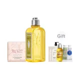 Освежающий, сладкий, попурри-вербена, цитрусовый, бальзам для ванны 250 мл + мыло с запахом вишневого цветка 50 г