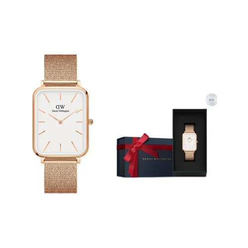 DW/DanielWellington Кварцевый механизм Мужские часы DW Small Square Table 36 мм Белый