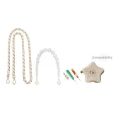 Кожа, цепь, через плечо, жемчужный декоративный, цепь, модифицированные аксессуары