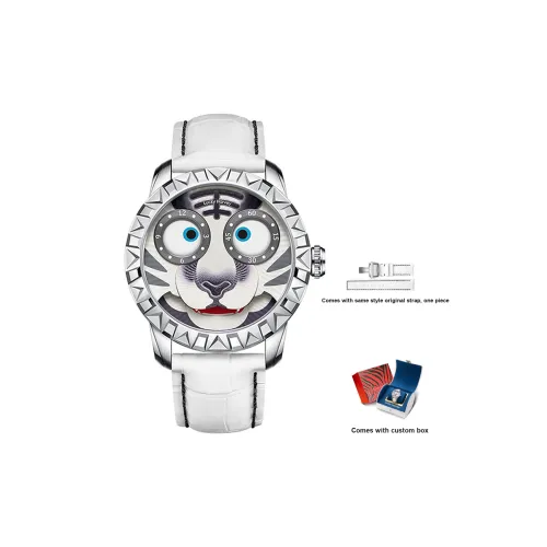 LUCKY HARVEY Автоматический Механический Движение Унисекс Часы 43mm*43mm*13mm Белый