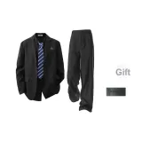 Черные брюки для костюма (включает брошь)