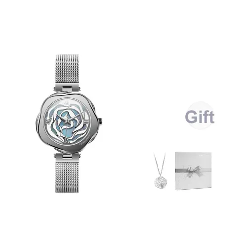 CIGA Design R Collection Danish Rose Стиль Часы Кварцевый Механизм Ремешок из Нержавеющей Стали Часы Женские