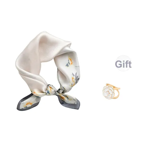 NAME.S 100% шелк из тутового шелкопряда Шарфы Женские Набор в подарочной коробке