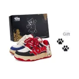 Красный Синий Несовпадающий Флисовая подкладка (Улучшенный с аксессуарами для обуви)