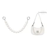 2,0 см Широкий Жемчужный Восьмерка-застежка 38 см [Сумка не включена]