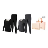 Черный (женский) + темно-серый (мужской) - подарочная коробка комплект