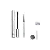 Двойная кисть для ресниц Mascara + сладкий каштаново-коричневый карандаш для подводки глаз, с подарками: маленькая пудра + карандаши для контурирования глаз