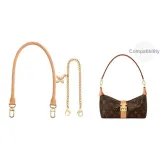 [Двухкомпонентный комплект] Круглый подмышечный ремень 70 см + декоративная цепочка с четырехлистным клевером 37 см