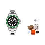 Чёрный циферблат, зелёный ромб