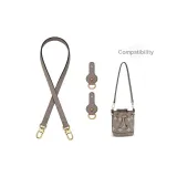 [Один Плечо Рюкзак] 1,1 см в ширину Слон серый Плечевой ремень 60 см * с анти-износной пряжкой