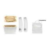 Белый плечевой ремень + белая подкладка