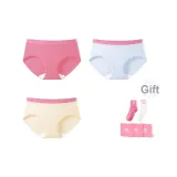 3 упаковки - розовый, красный + светло-желтый + светло-синий (в комплекте 2 пары носков)