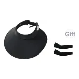 Черная шляпа с защитой от солнца + черные охлаждающие рукава