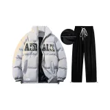 Комплект одежды (Серый топ + Черные штаны)