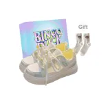 Туманный Синий + Эксклюзивная Обувь Коробка + Подарочные Носки