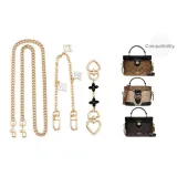 [Crossbody Chain Three-Piece Set] Черное Сердце Застежка Четырехлистный Клевер Удлинитель Цепь + Декоративная Цепь 30 см + Через плечо Цепь 100 см